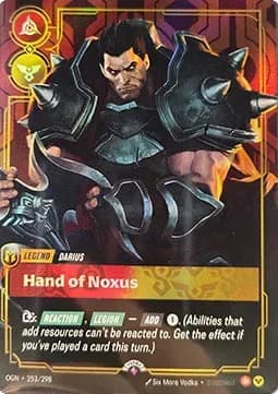 Darius, Hand of Noxus 프로모