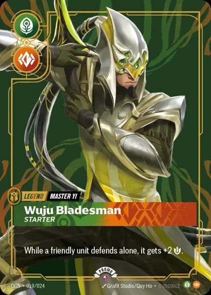 Master Yi - Wuju Bladesman - Starter 프로모